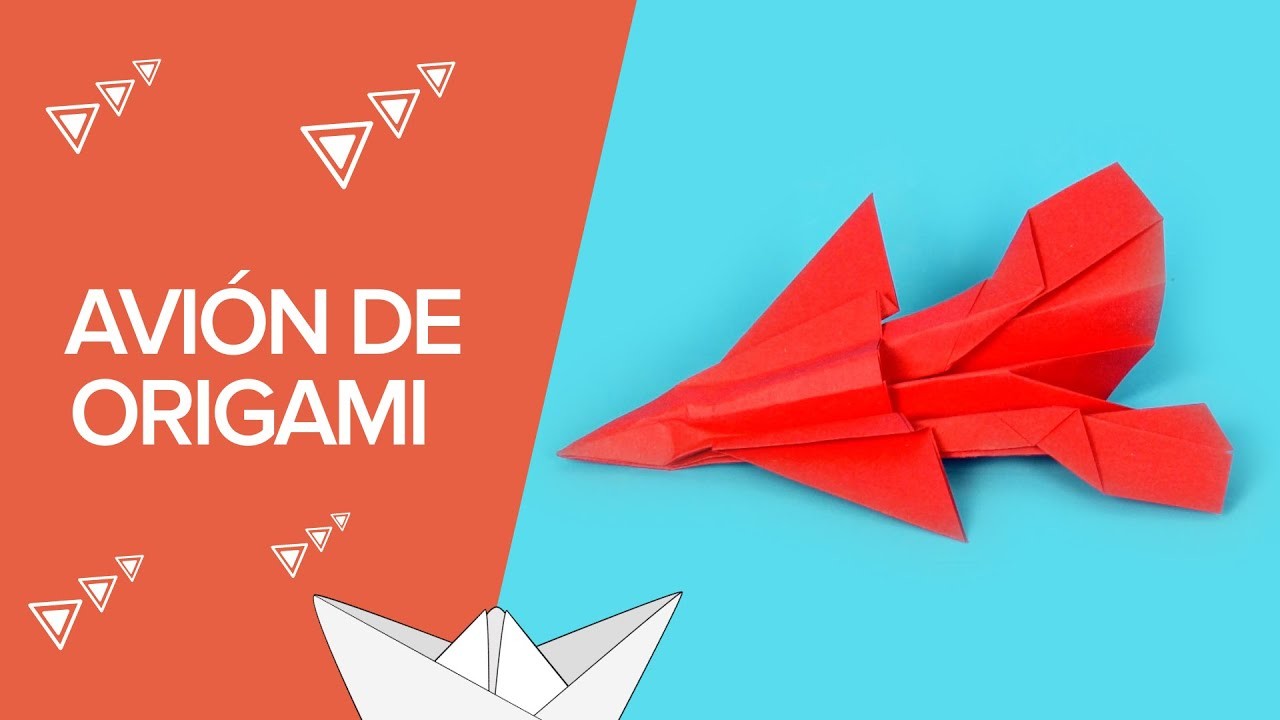 Cómo hacer un avión de caza de origami | Papiroflexia para niños