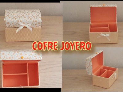 Como hacer un mini cofre baul joyero. mini chest baul box