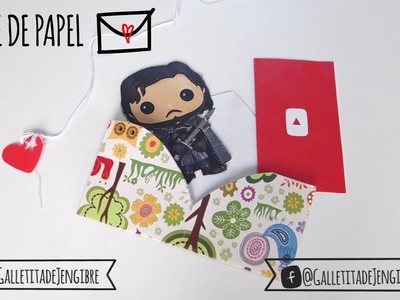 Cómo hacer un sobre de papel con un corazón ♥