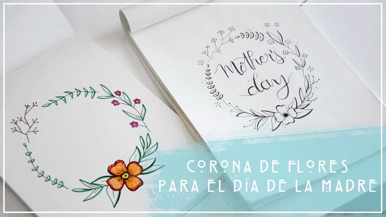 CORONA DE FLORES PARA EL DÍA DE LA MADRE. idea de regalo DIY