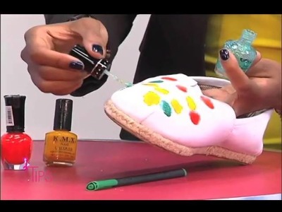 DIY Decora zapatos alpargatas y @VelvetBeautyLounge Peinado novias TipsTV 9-5-15 Parte 1