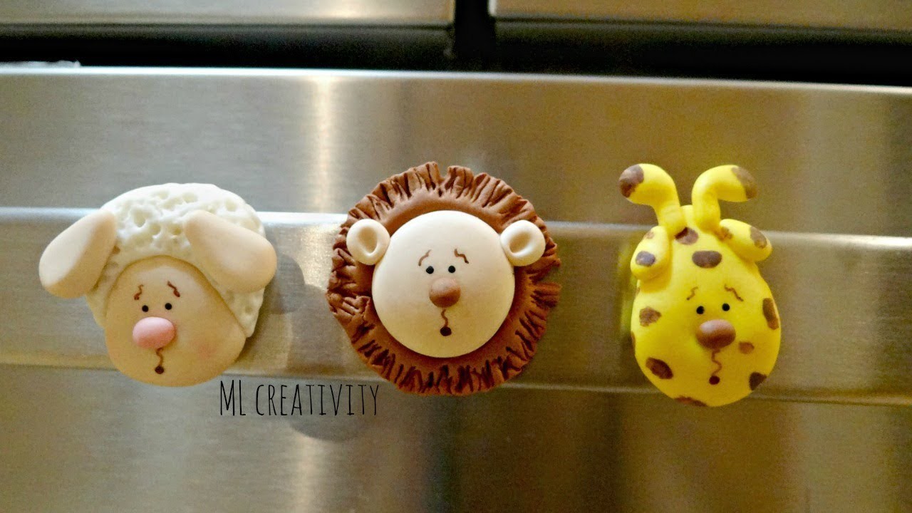 DIY IMANES PARA TU REFRI ! Fridge Magnets ! Porcelana Fria - Cold Porcelain