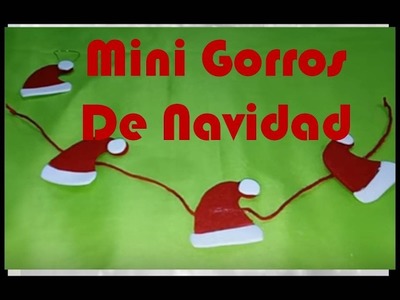 Manualidades guirnalda gorro navideño con foami | AisaVenezuela