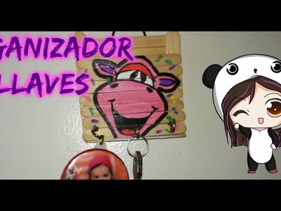 Organizador de  llaves con palitos de helado