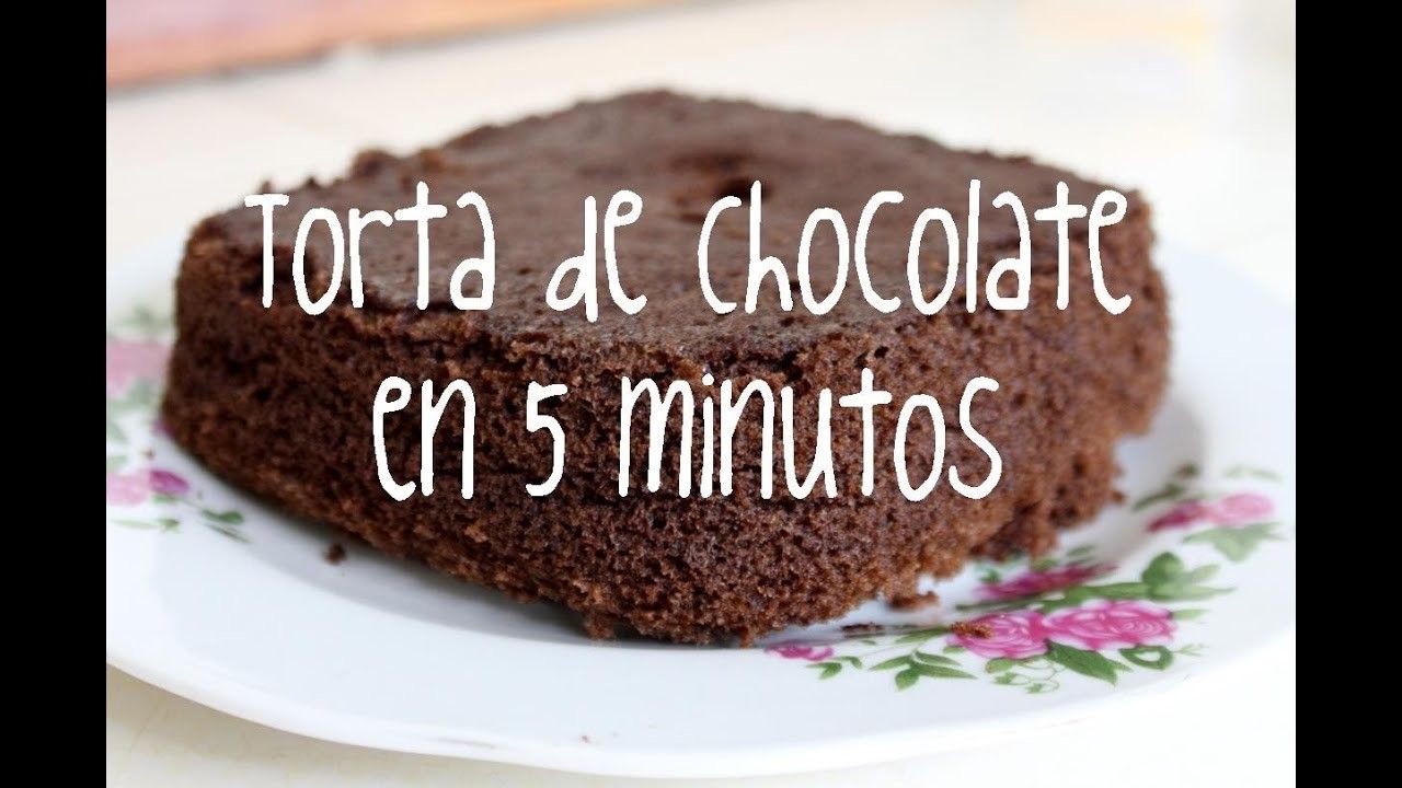 PASTEL de Chocolate en 5 MINUTOS con MICROONDAS - Chocolate CAKE in 5 MINUTES with MICROWAVE