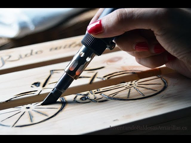 Tutorial Pirograbado para decorar una caja de frutas