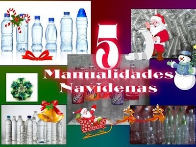5 manualidades navideñas con envases plasticos de refresco. Los Hobbies de Yola