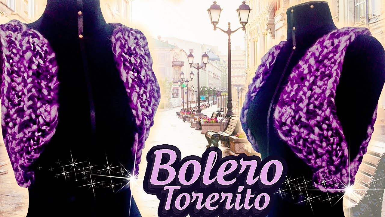 BOLERITO TORERITO JUVENIL TEJIDO EN HORQUILLA | Canela♥