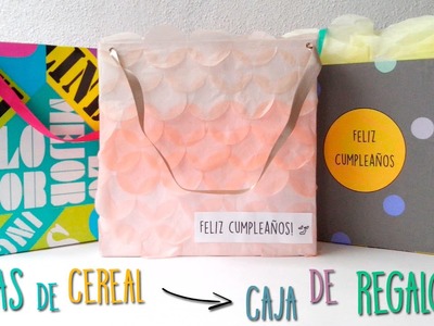 Caja de cereal → Caja de REGALO!