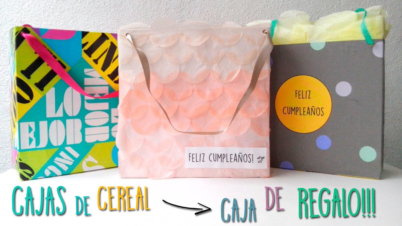 Caja de cereal → Caja de REGALO!