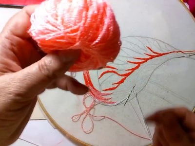 Como bordar un flamingo. Parte 1   Sonia R.A.