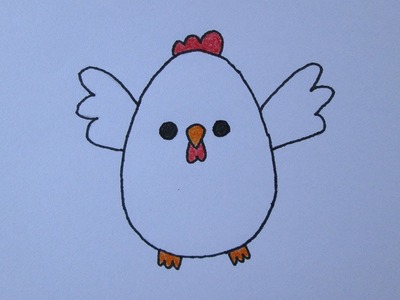Cómo dibujar una gallina
