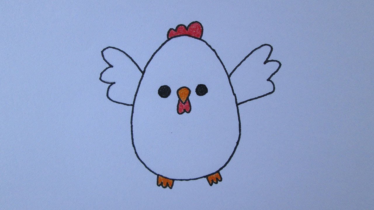 Cómo dibujar una gallina