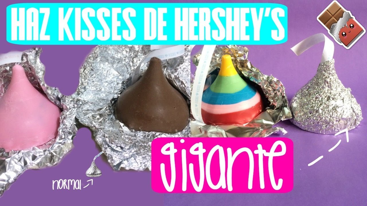 COMO HACER KISS GIGANTE DE CHOCOLATE || KISSES DE CHOCOLATE GIGANTE || NIVEL DELICIA