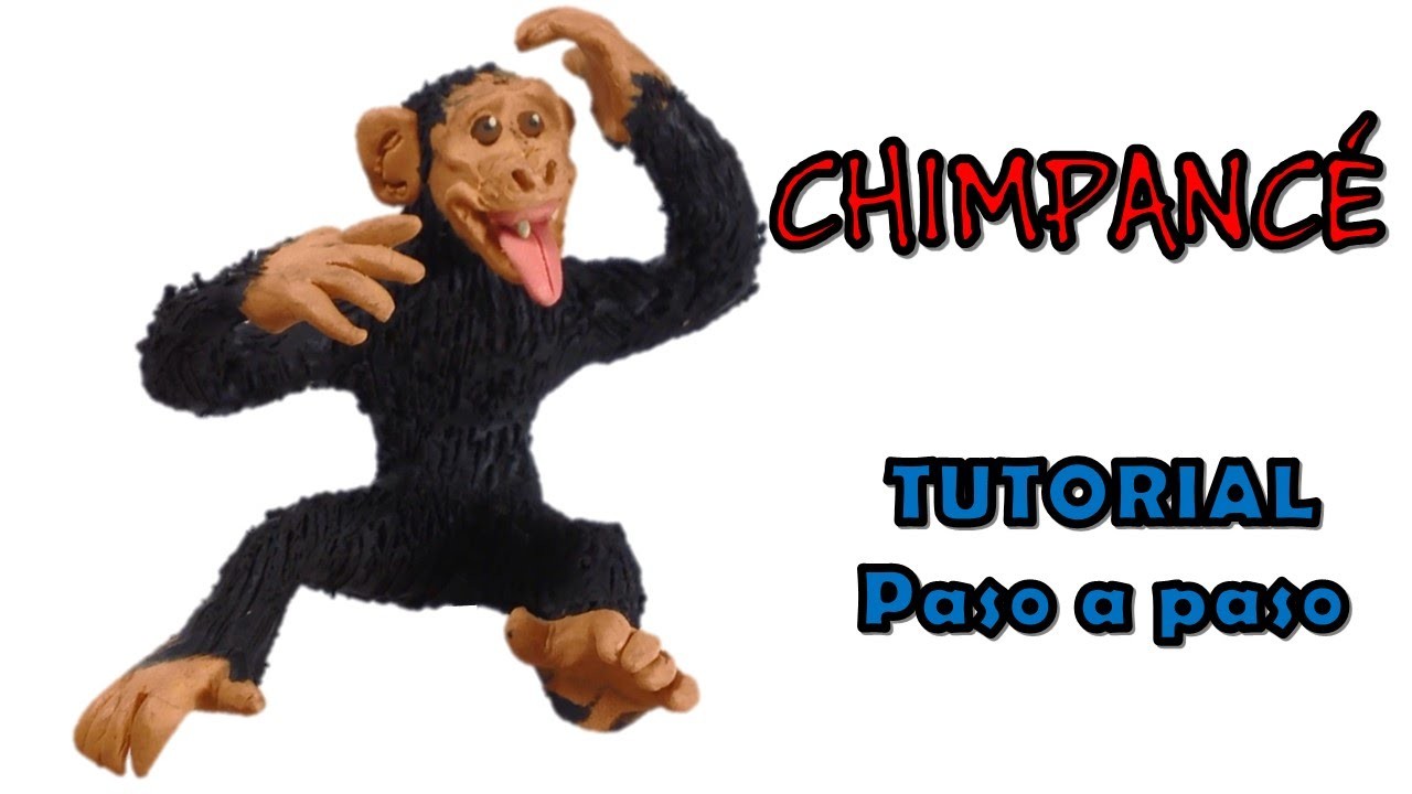 Como hacer un chimpance de Plastilina. How to make a chimp with Plasticine