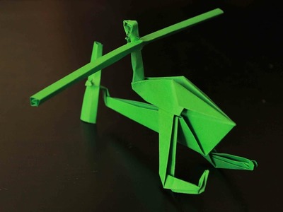 Como hacer un helicóptero de Papel que Vuela Mucho  | Origami helicóptero