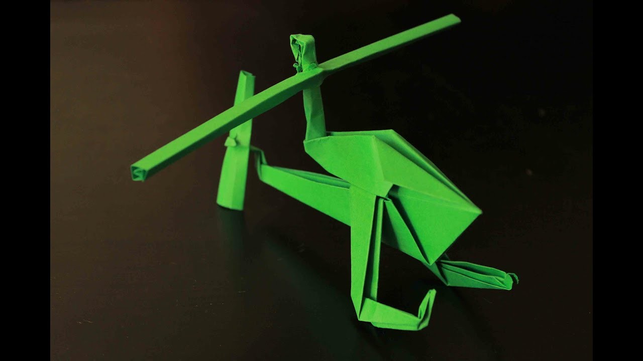 Como hacer un helicóptero de Papel que Vuela Mucho  | Origami helicóptero