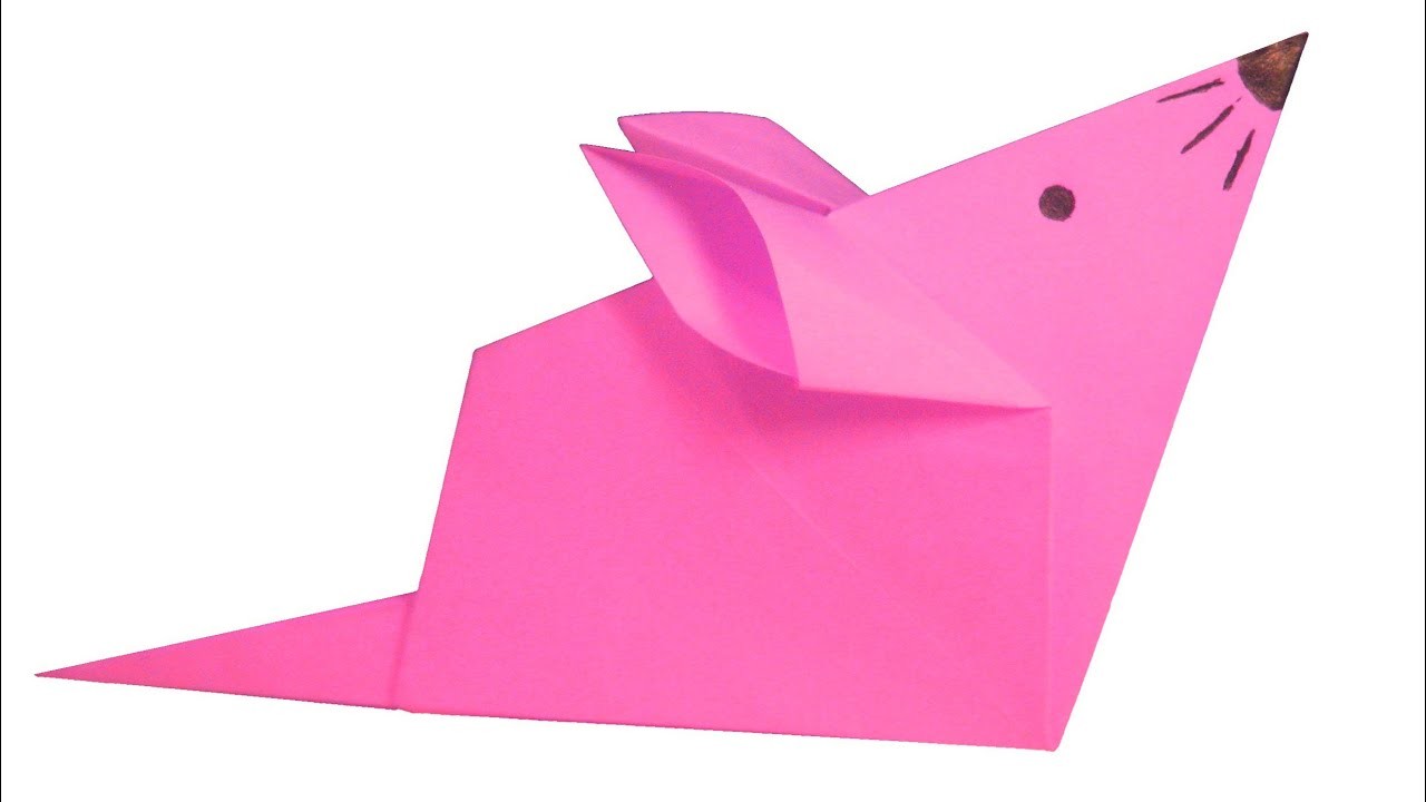 Cómo hacer un ratón de origami