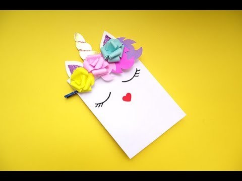 Cómo hacer una bolsa de papel -  decorado como unicornio. (Y cómo hacer flores de papel✿