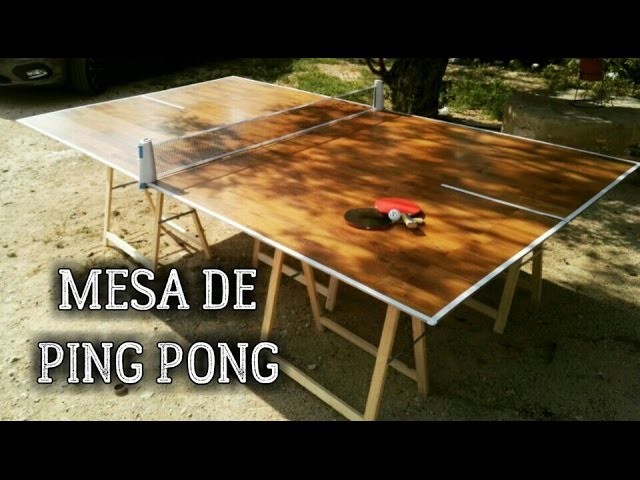 Cómo hacer una mesa de ping pong casera fácil con parquet
