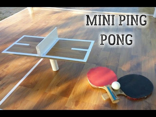 Cómo hacer una mesa de ping pong mini