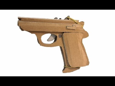 Como hacer una Pistola de Papel que Dispare | Walther PPK | Armas Caseras Fáciles