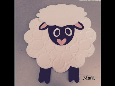 Como hacer una tarjeta con forma de oveja, para cumpleaños y todas ocasiones