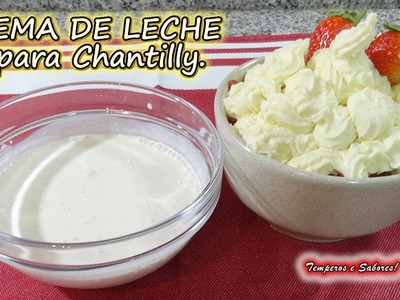 CREMA DE LECHE para Chantilly, receta con solo 2 ingredientes y de licuadora fácil y perfecta
