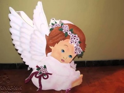 ???? DECORACION PRIMERA COMUNION | FIGURAS ANGELES EN ICOPOR