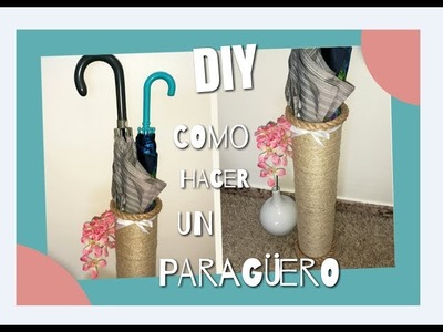 DIY Como hacer un paragüero reciclando latas y cuerda | COMO DECORAR LATAS | MANUALIDADES CON LATAS