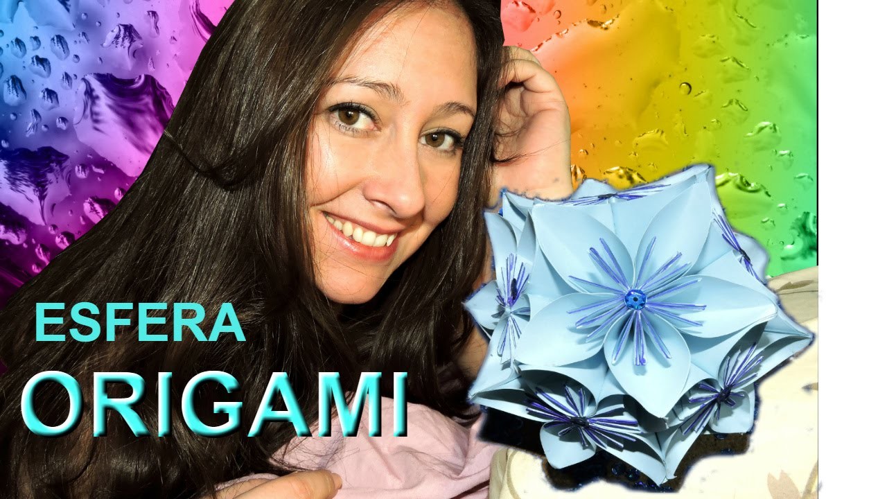 Esfera de flores en origami - Kusudama - Super fácil -Tutorial