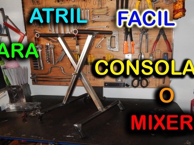 ✔ Fabricación de atril para consola de sonido o mixer