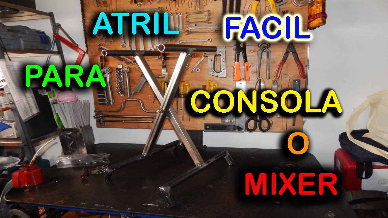 ✔ Fabricación de atril para consola de sonido o mixer