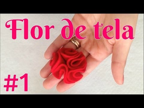 Flor de tela DIY * 1 de 5