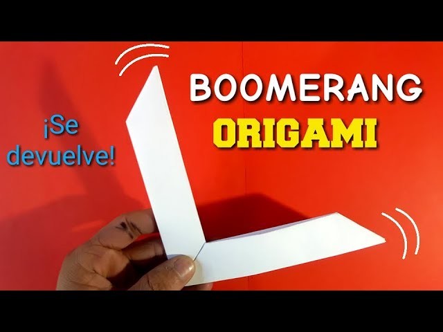How to Make an Origami Boomerang - Como hacer un Boomerang de papel origami