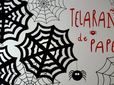 Idea FACIL de Halloween: TELARAÑAS de PAPEL by ART Tv