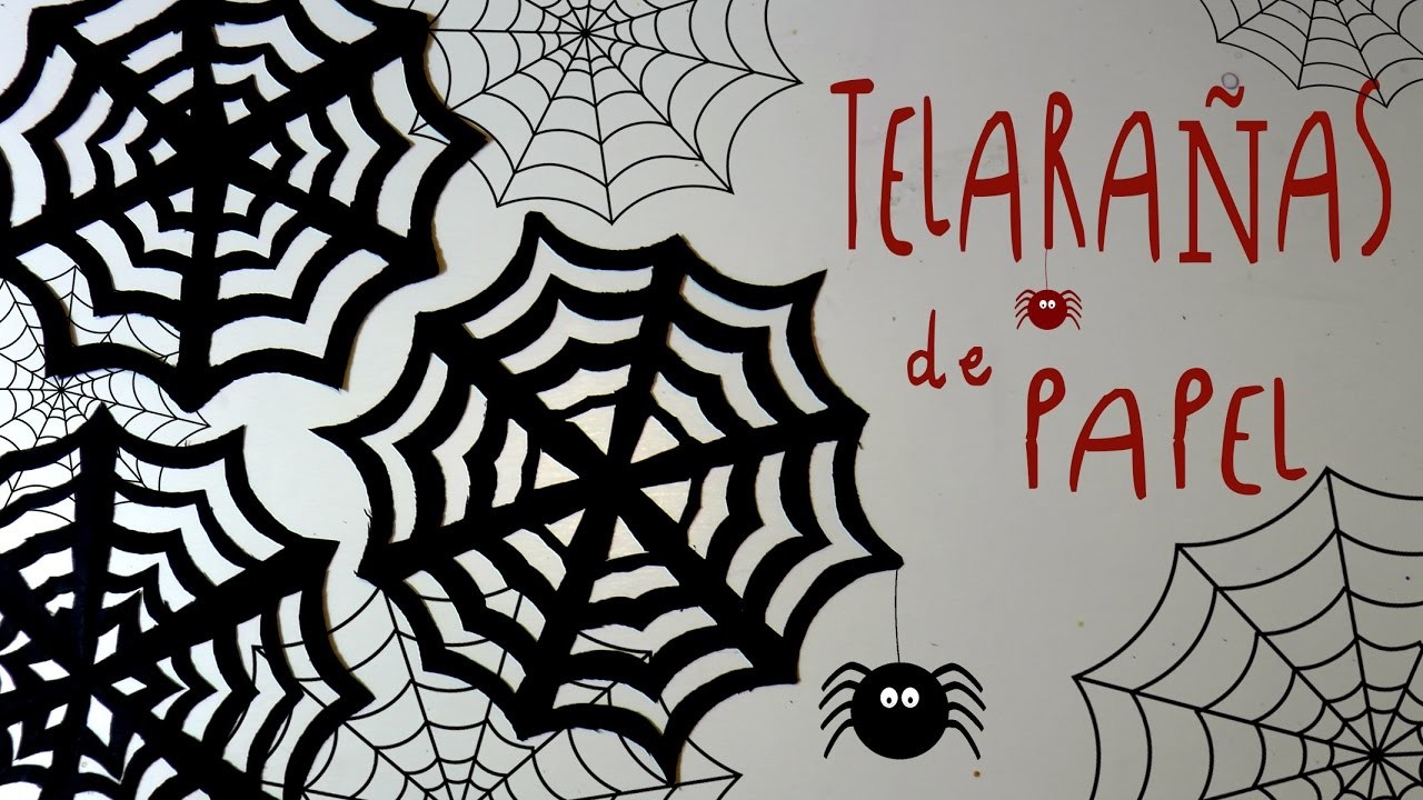 Idea FACIL de Halloween: TELARAÑAS de PAPEL by ART Tv