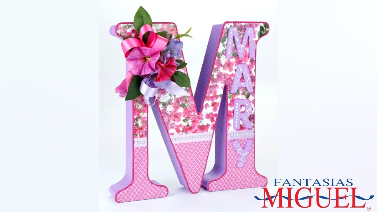 Letra M Decorada