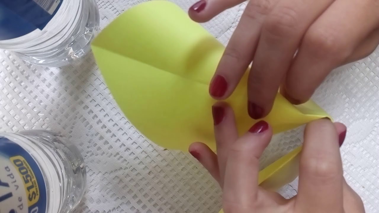 ORIGAMI:Mariposa de papel primer paso