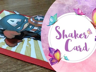 Shaker Card para niño. tarjeta interactiva de cumpleaños facil