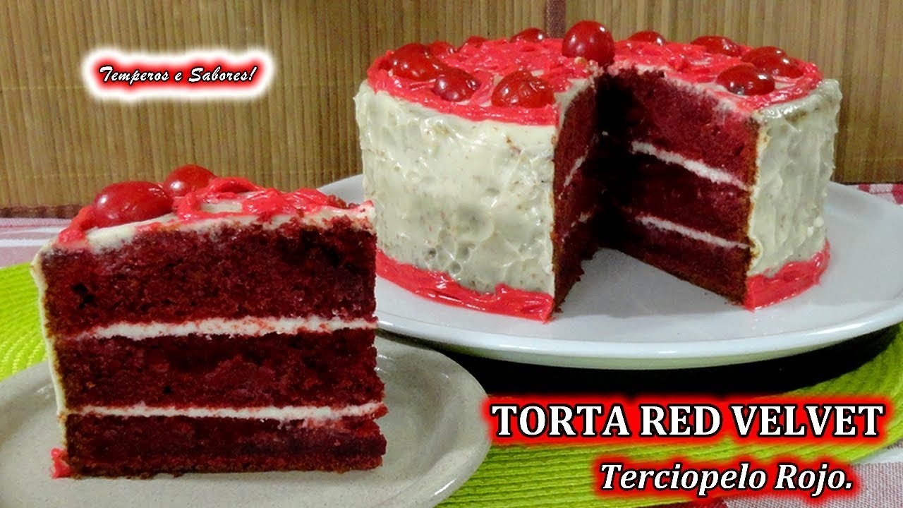 TORTA RED VELVET Terciopelo Rojo increiblemente fácil y deliciosa