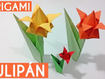 Tulipán de papel - Origami