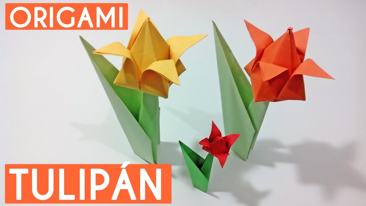 Tulipán de papel - Origami