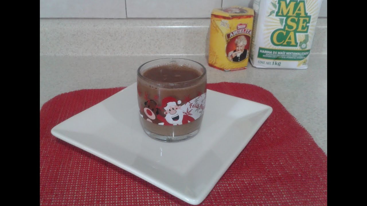 Champurrado de chocolate y masa