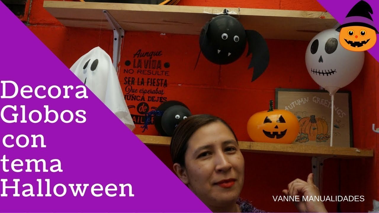 ????Cómo decorar tu fiesta de HALLOWEEN,???????? CON GLOBOS????
