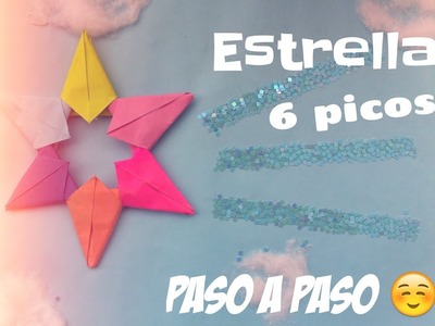 Erikajita Papiroflexia para niños -Estrella  6 picos