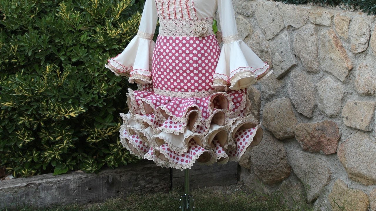 Falda flamenca corta de mujer. Como hacer una falda de mujer
