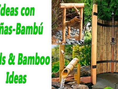 Ideas con cañas-bambú para decorar.