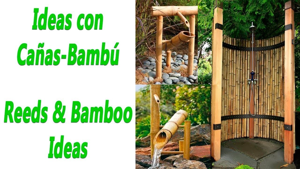 Ideas con cañas-bambú para decorar.