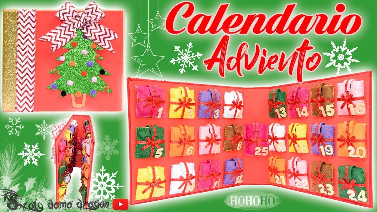 Ideas para Navidad - Calendario de Adviento tipo scrapbook